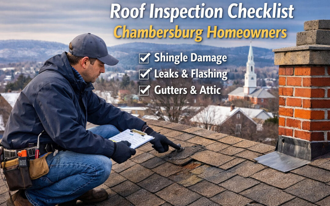 🏠 Roof Inspection Checklist for Chambersburg Homeowners
